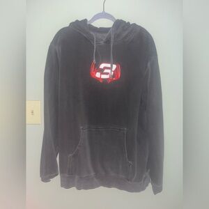 Gray Hoodie with Dale 3 and deer antlers large